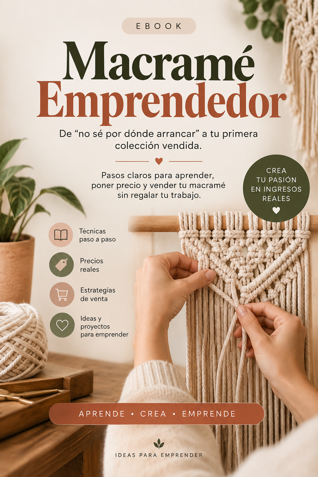 MACRAME EMPRENDER – E-book + Bonos